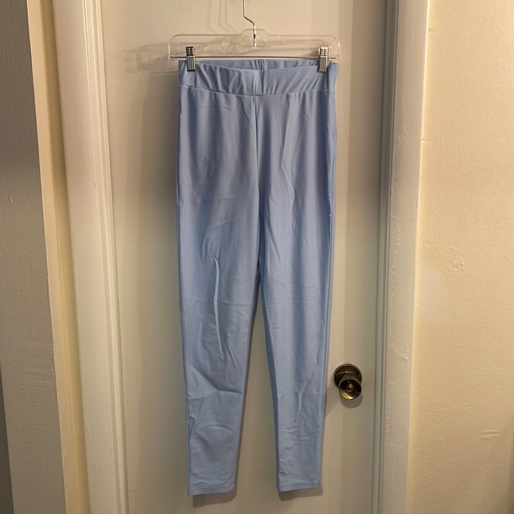 Set of Blue and Pink Dolls Kill Nylon Leggings - never worn, like new!